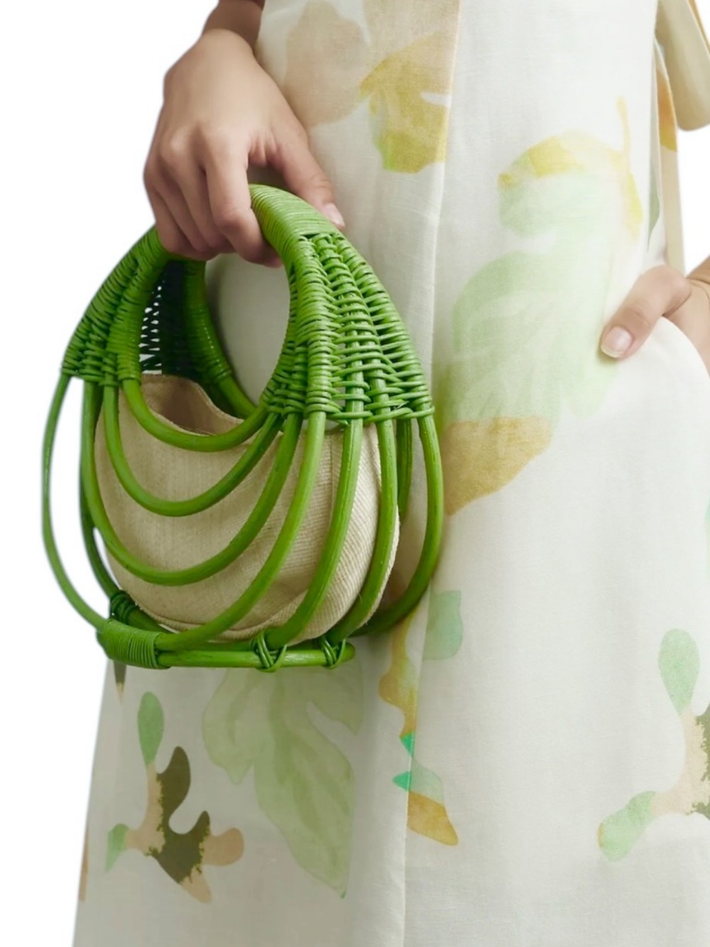 NWT Aranáz Curba Mini Bag Green with Dustbag